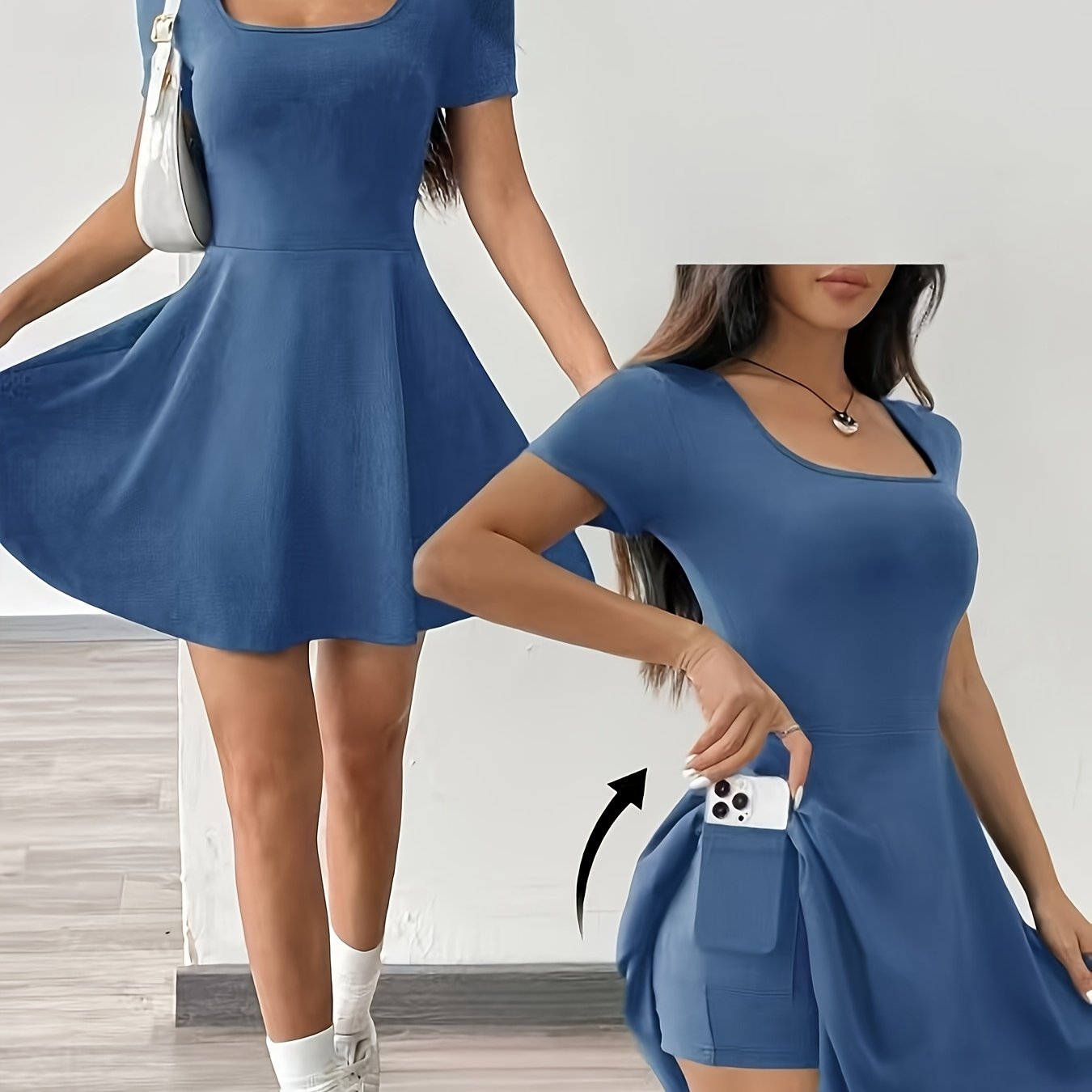 Mila | Jurk met Telefoonzak