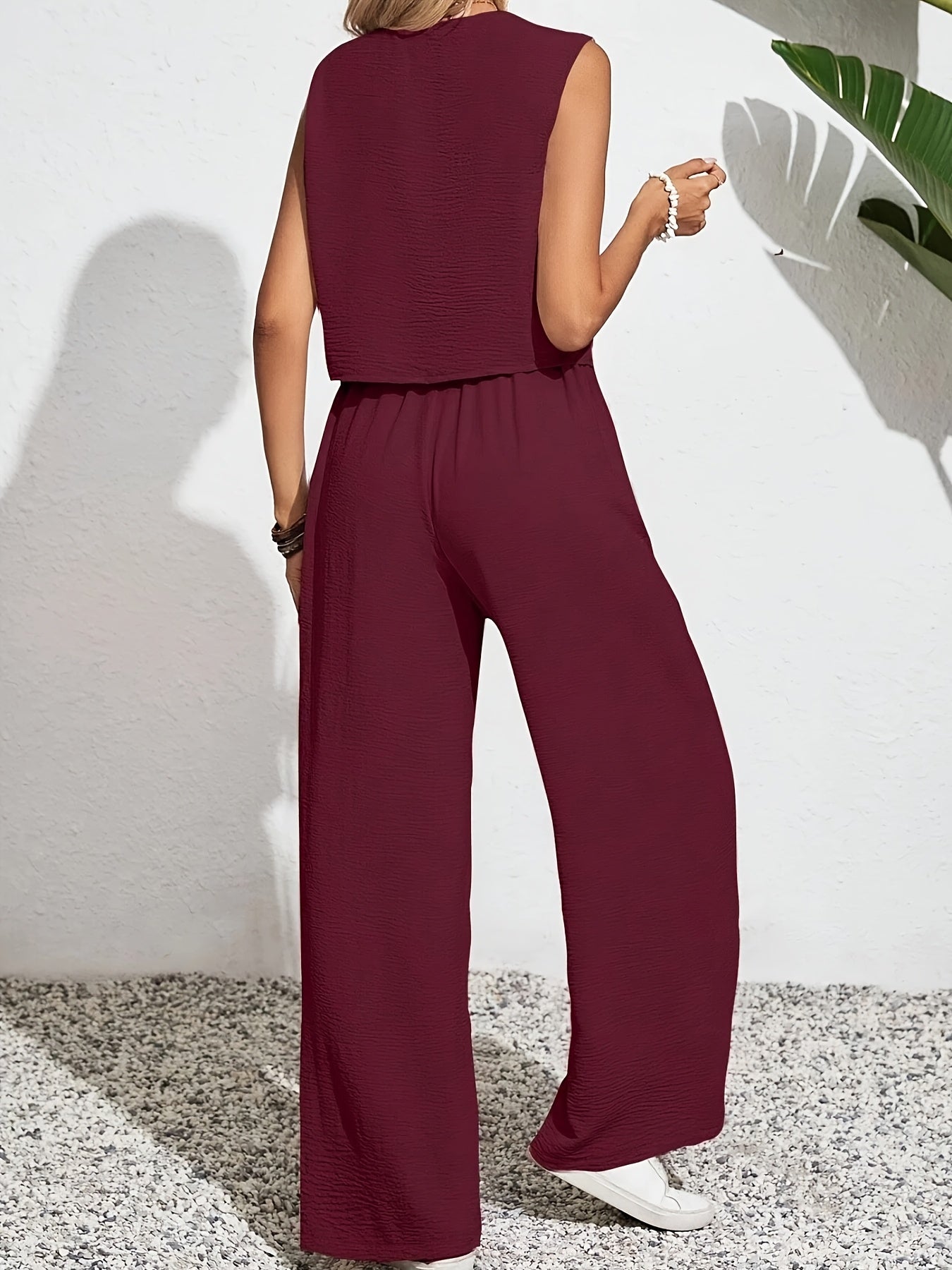 Zoe | Linnen Mouwloze Set