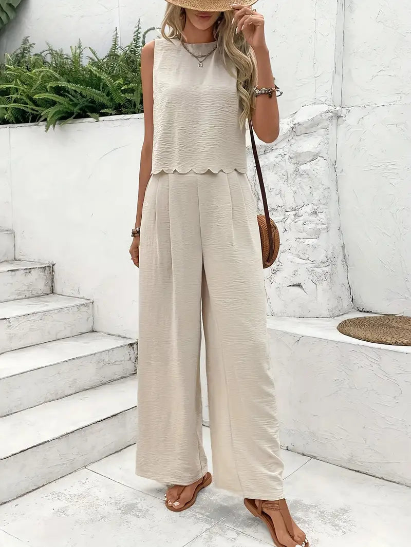 Anne | Linnen top + Gratis Linnen Broek