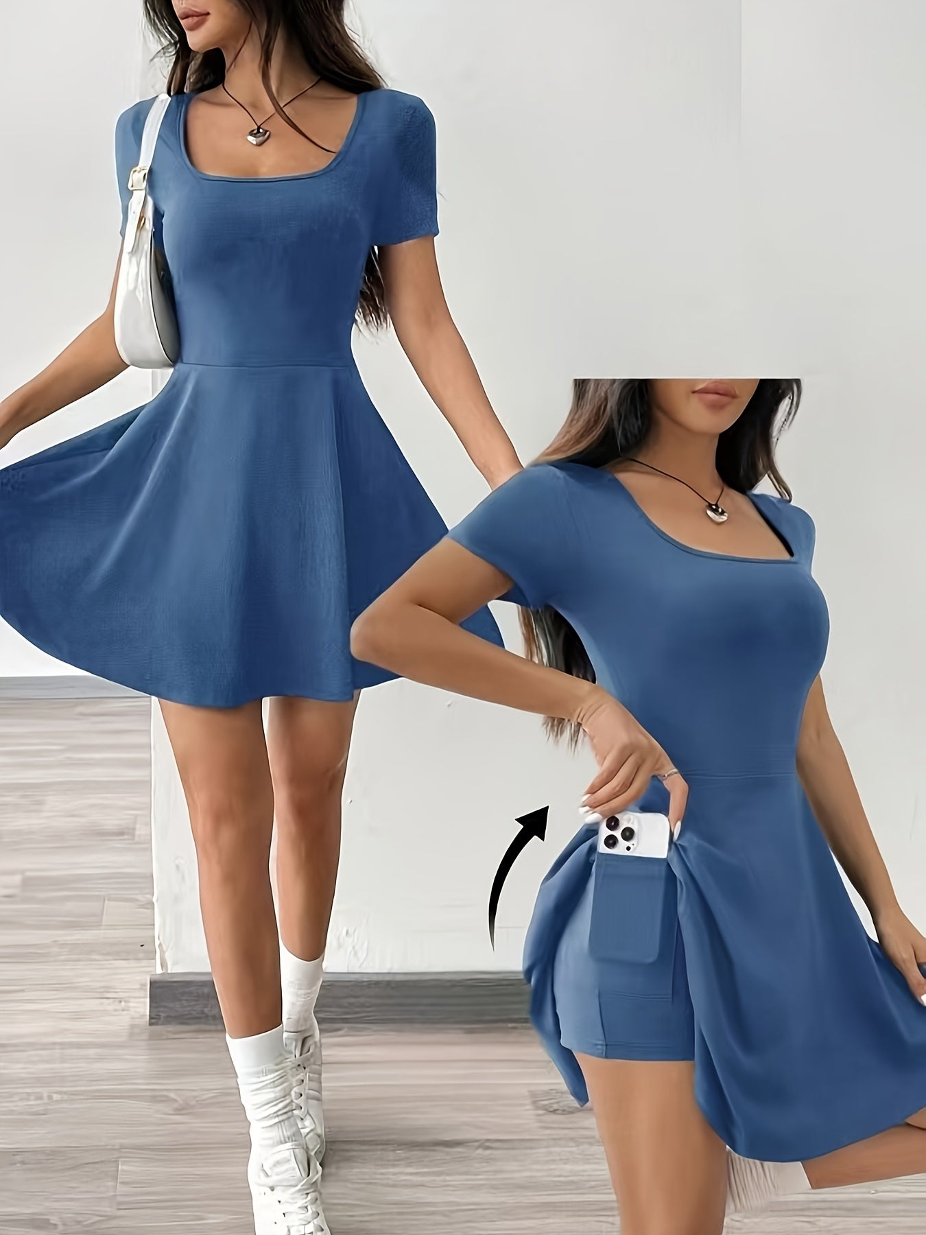 Mila | Jurk met Telefoonzak