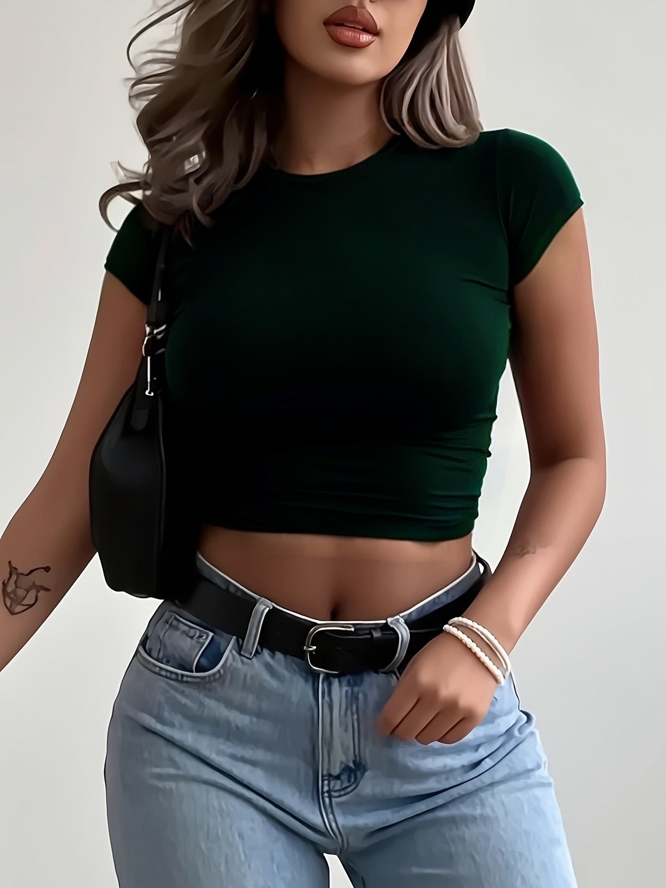 Tess | Stretch Crop Top