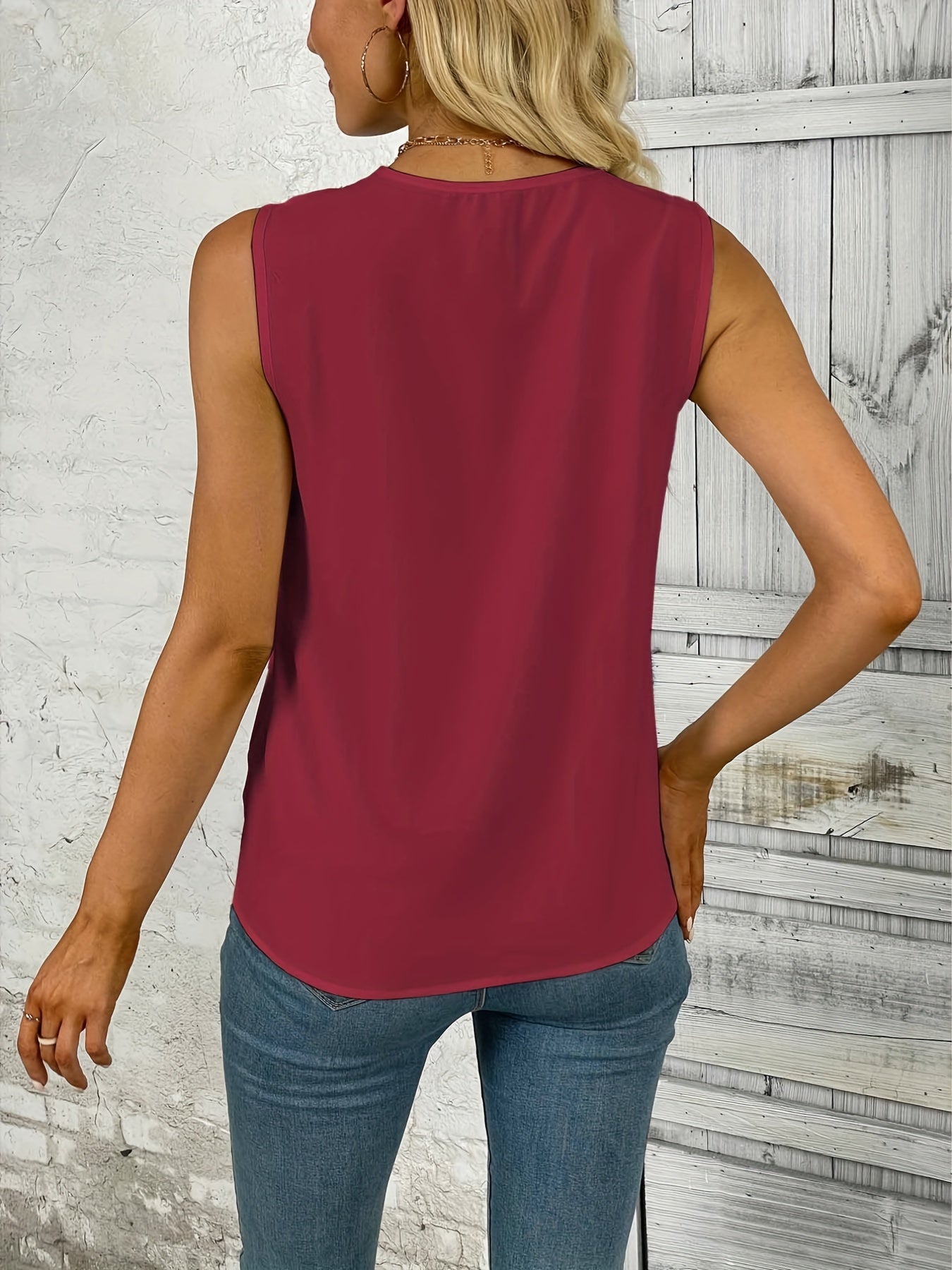 Valerie | Mouwloze V-Hals Top