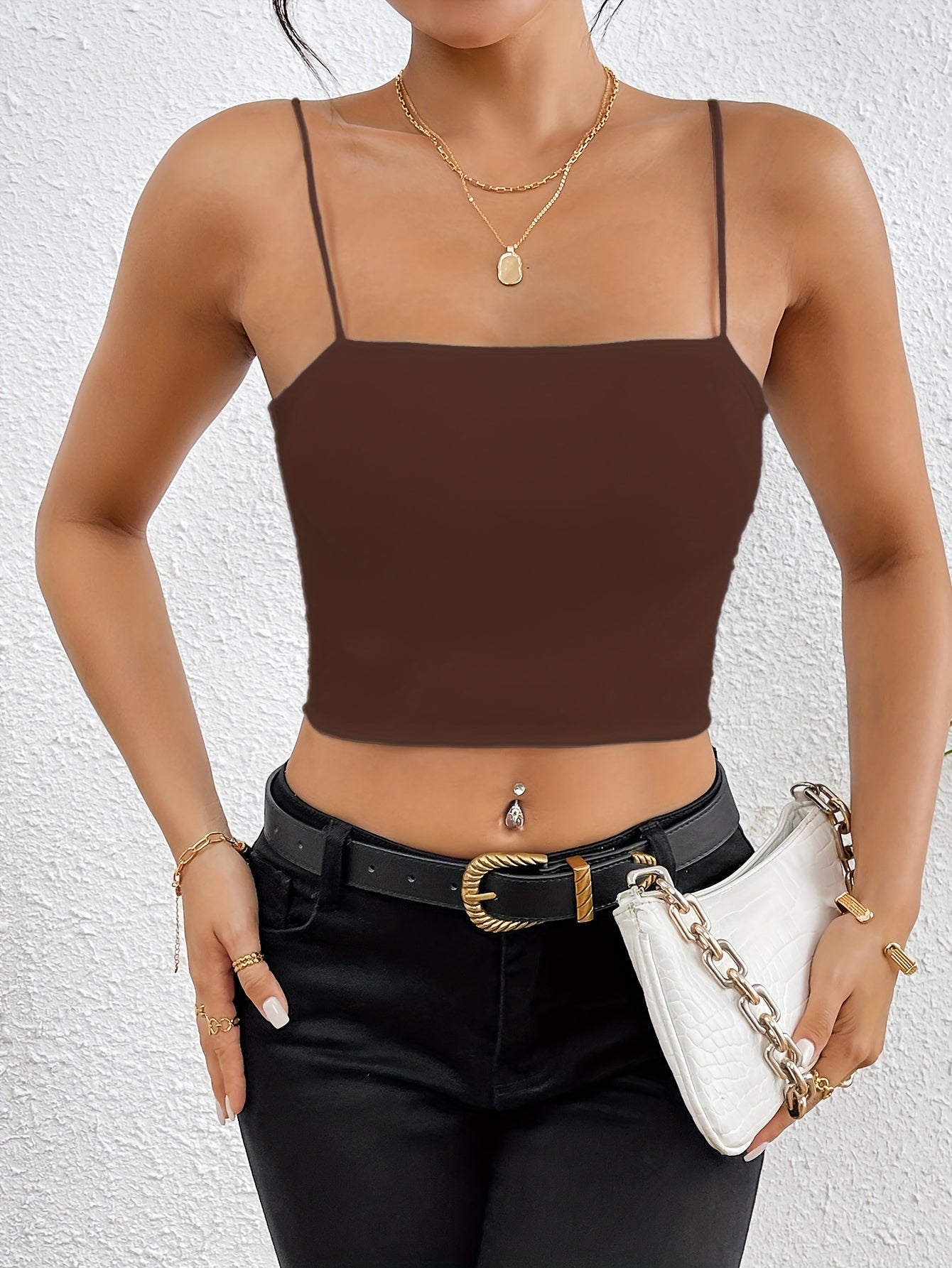 Esmee | Crop Top met Dunne Bandjes