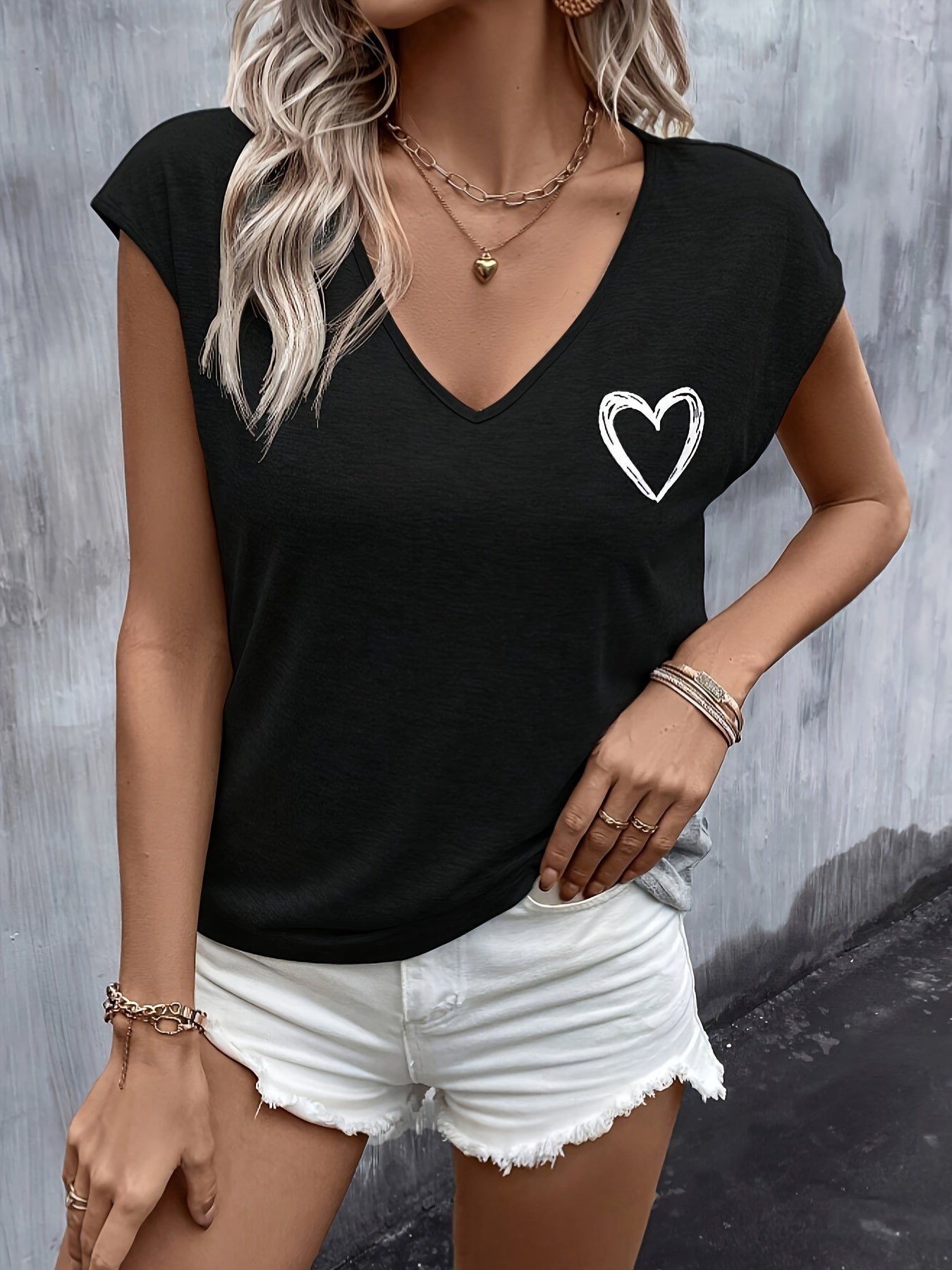 Feline | Shirt met Hartprint