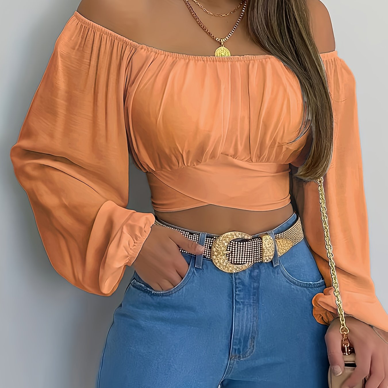 Liz | Off Shoulder Crop Top