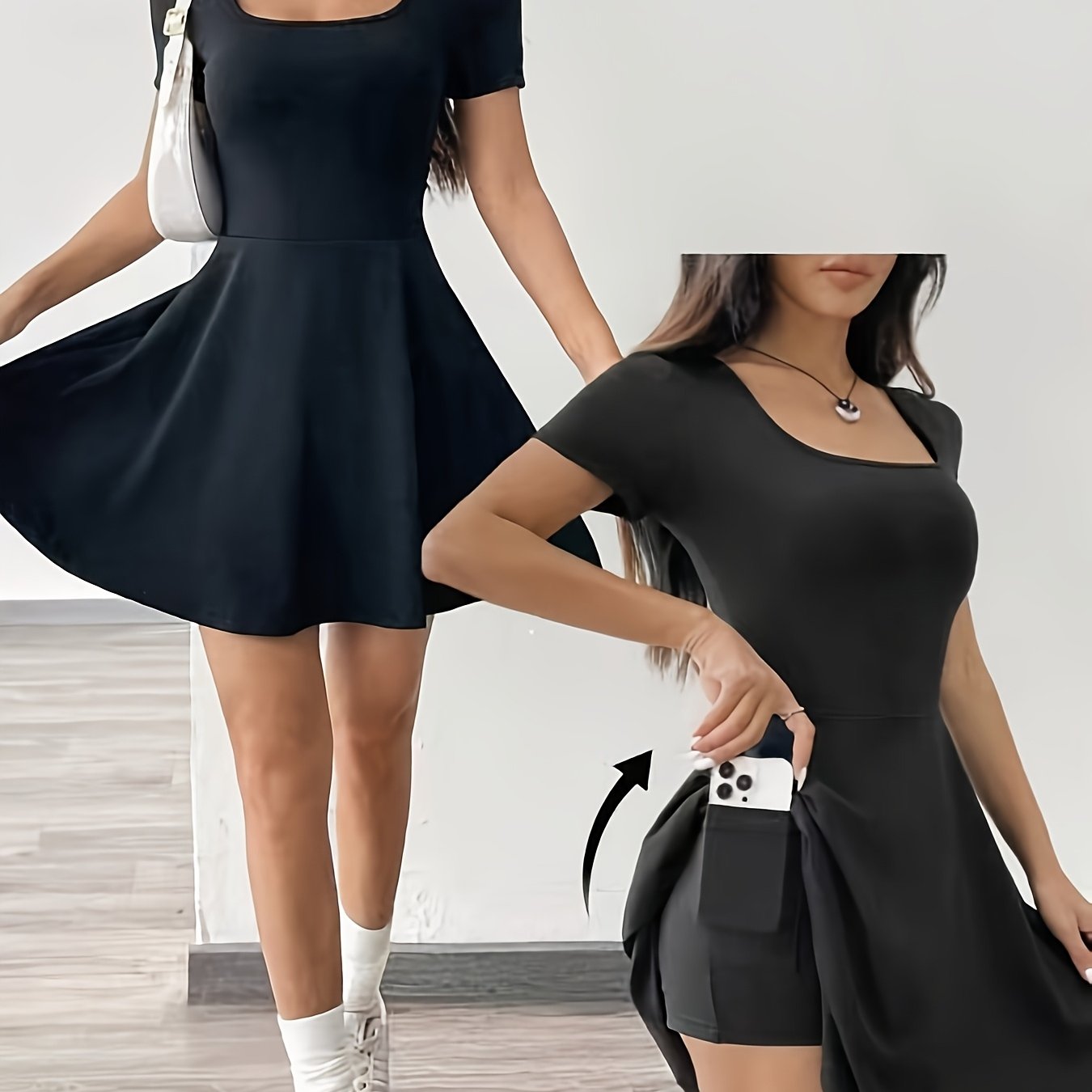 Mila | Jurk met Telefoonzak