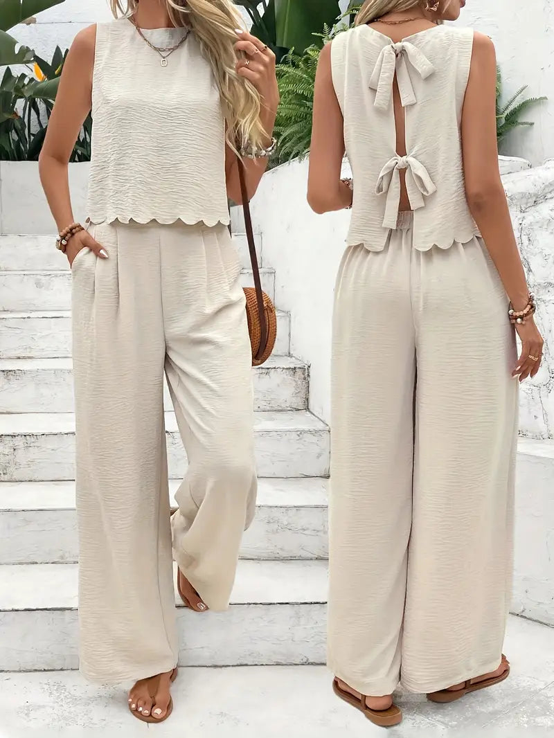 Anne | Linnen top + Gratis Linnen Broek
