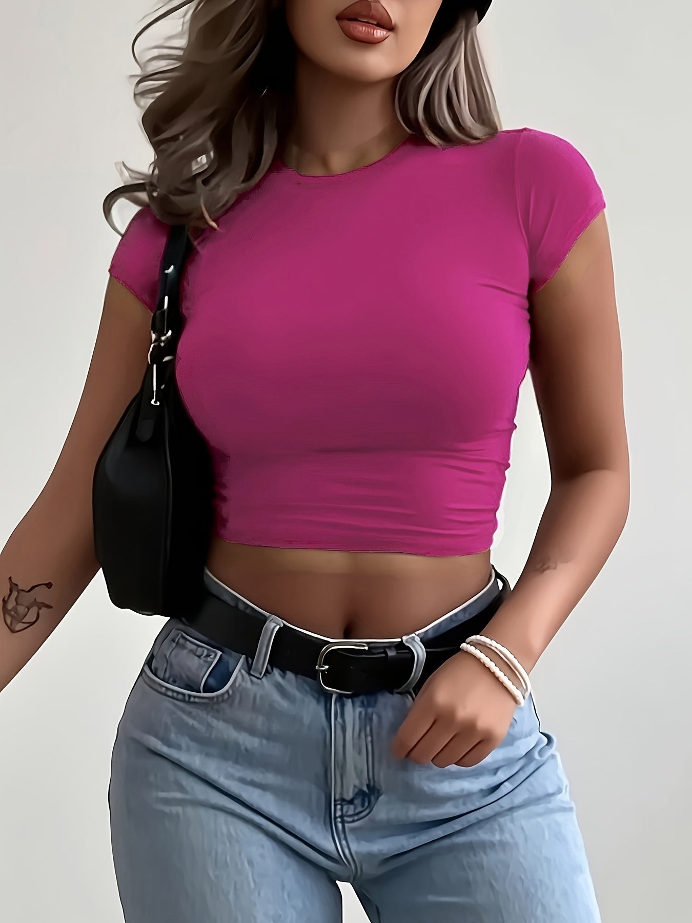 Tess | Stretch Crop Top