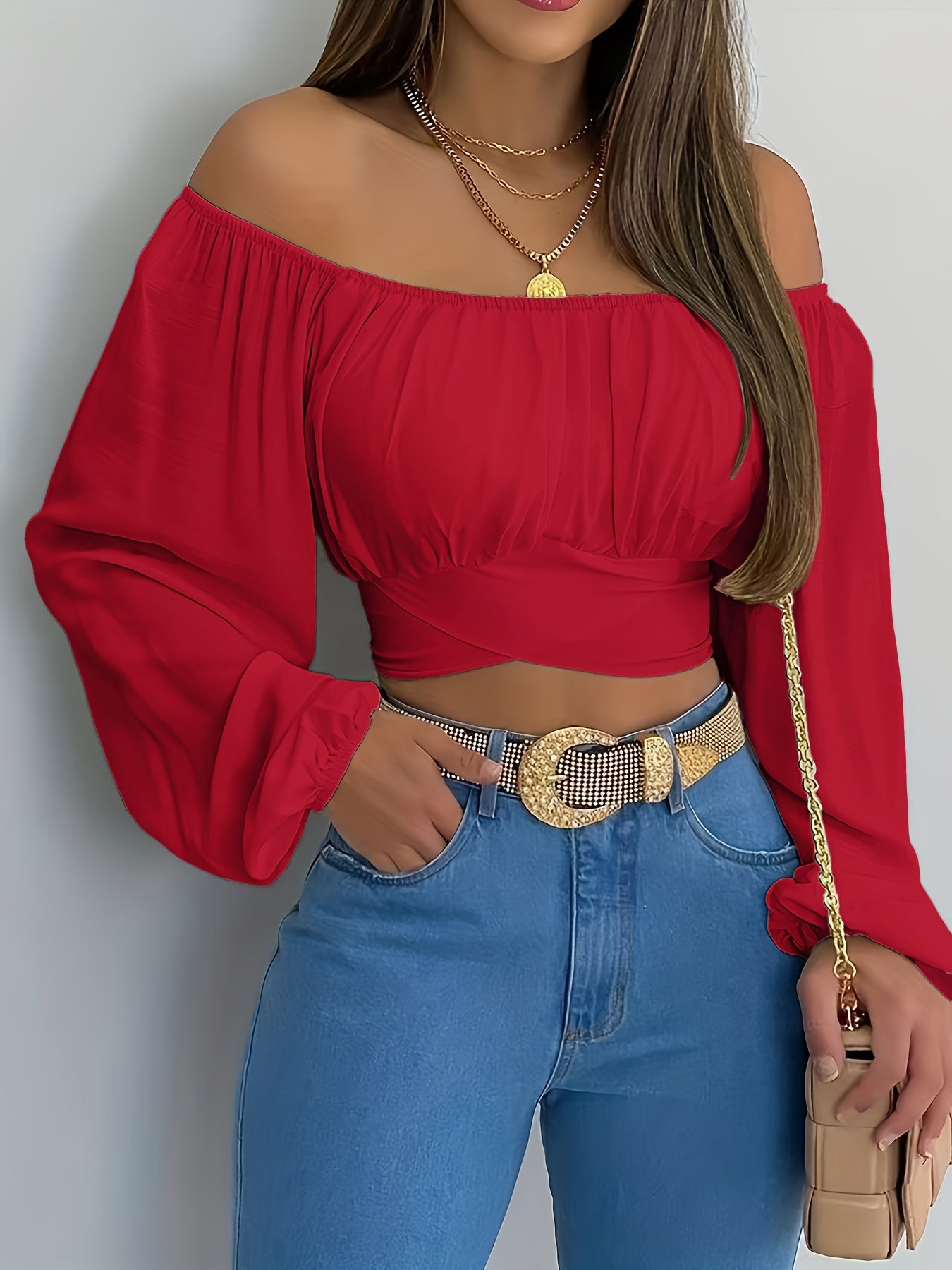 Liz | Off Shoulder Crop Top