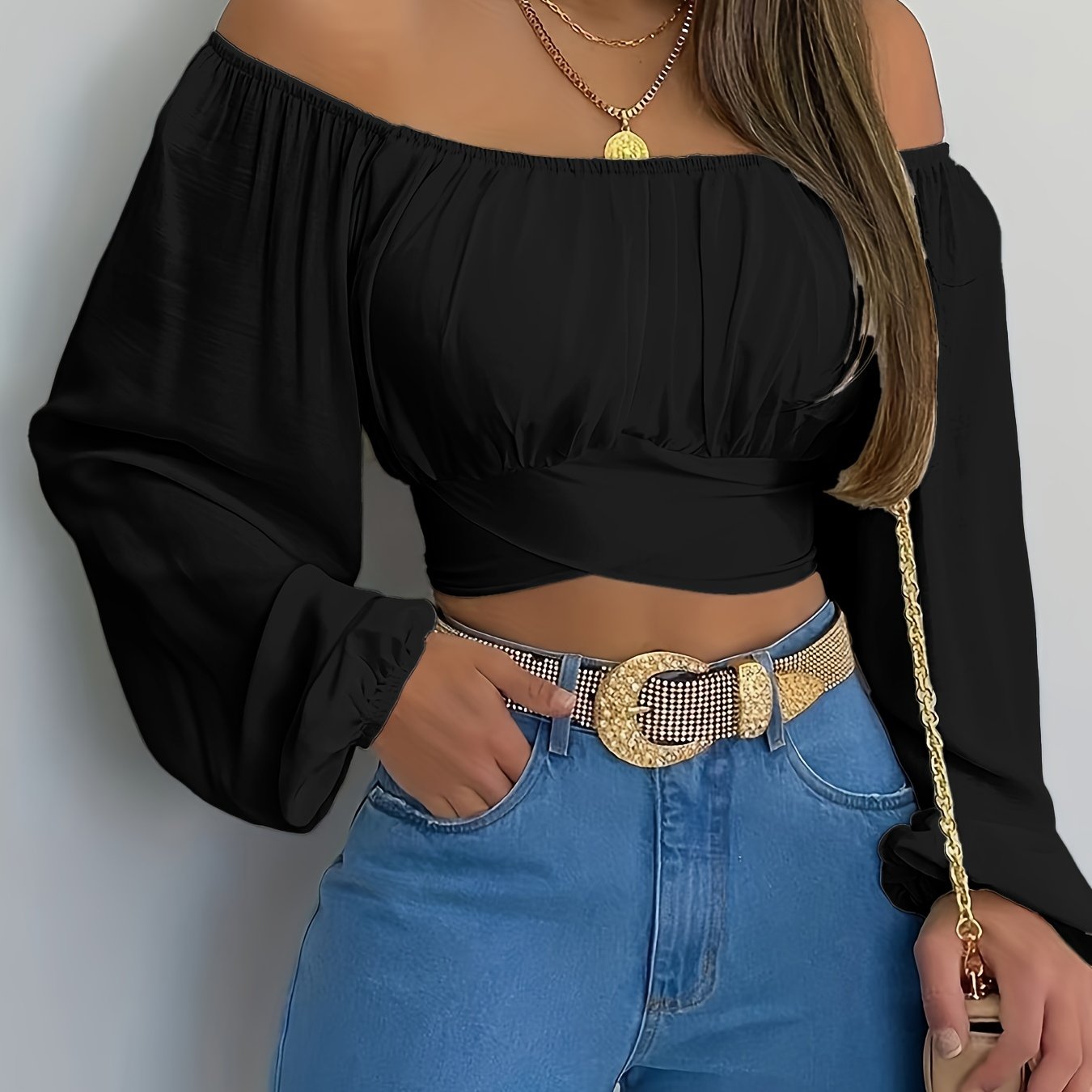 Liz | Off Shoulder Crop Top