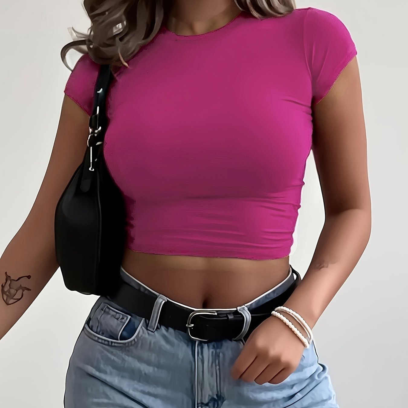 Tess | Stretch Crop Top