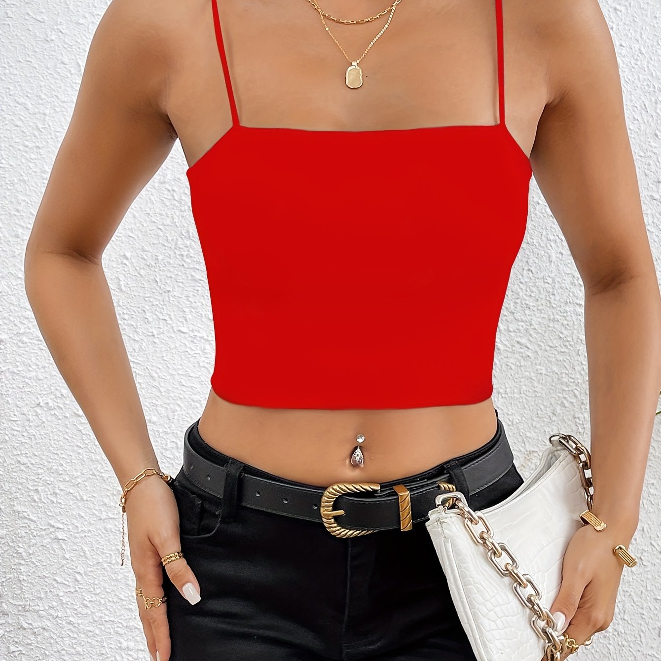 Esmee | Crop Top met Dunne Bandjes