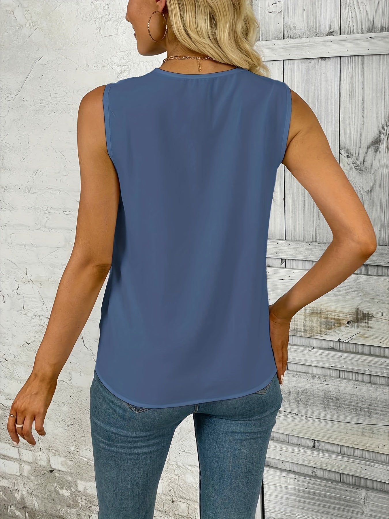 Valerie | Mouwloze V-Hals Top